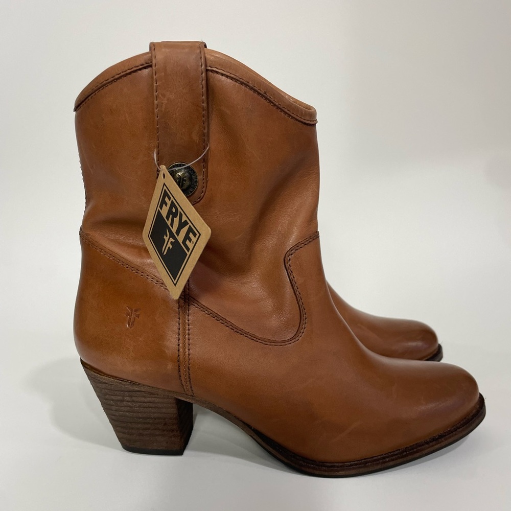 Frye Brown Leather Ankle Boots